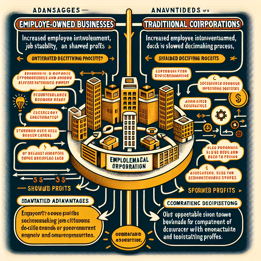 . Employee owned businesses vs traditional corporations: A comparison of the two models and their respective advantages and disadvantages.